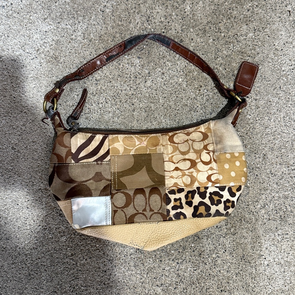 Y2K Coach Patchwork Shoulder Bag - Picture 2 of 6